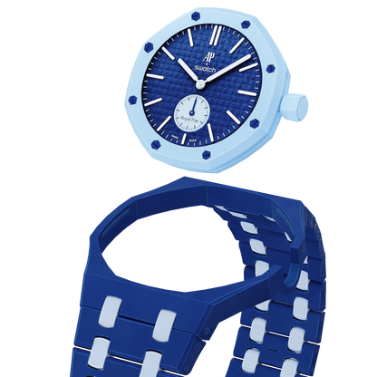 [Bling Jewelrys]Royal Oak Pop Exklusives Biokeramik-Gehäuse & Biokeramik-Armband in Mischfarbe