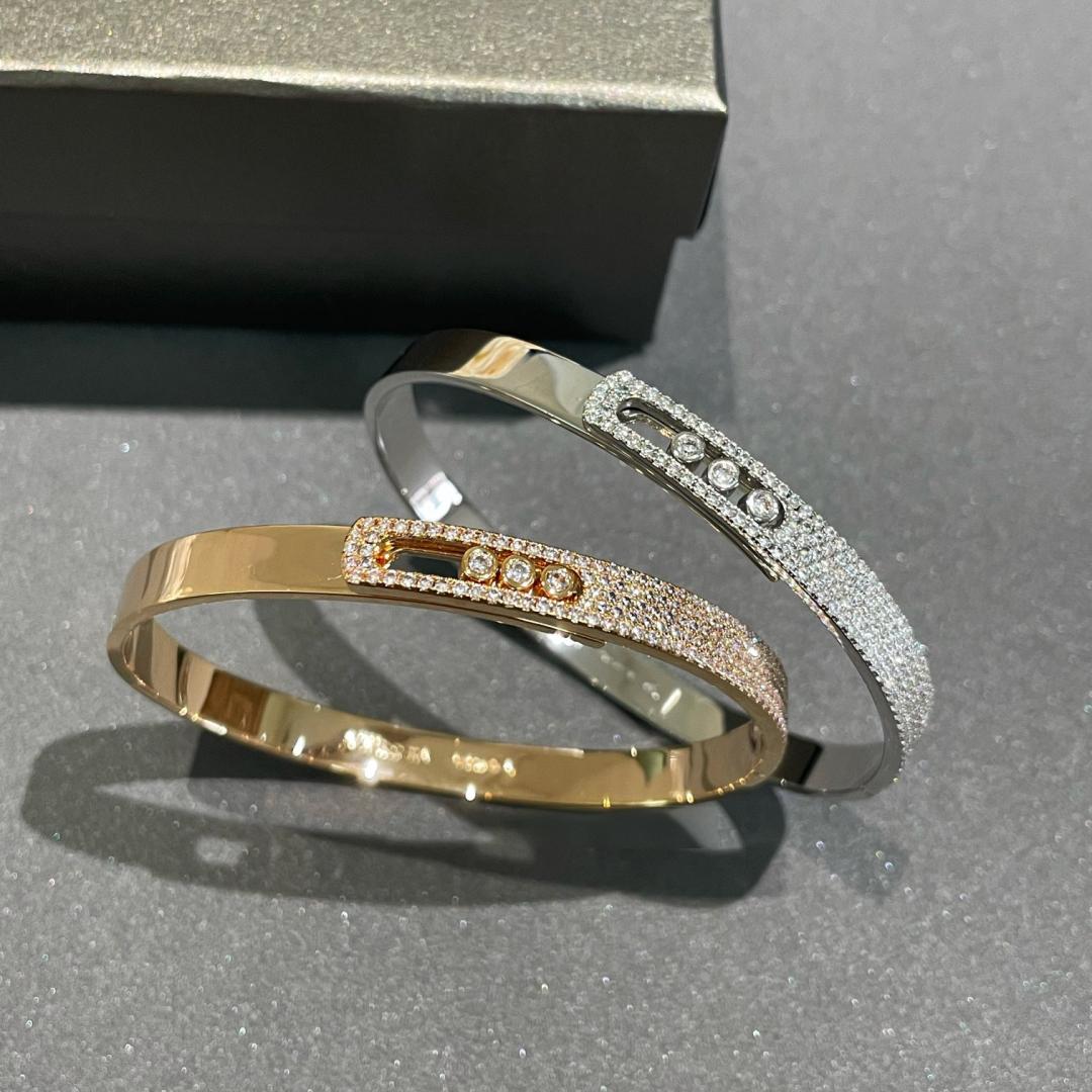 [Bling Jewelry] Move Noa Roségold Pavé-Diamant-Armreif