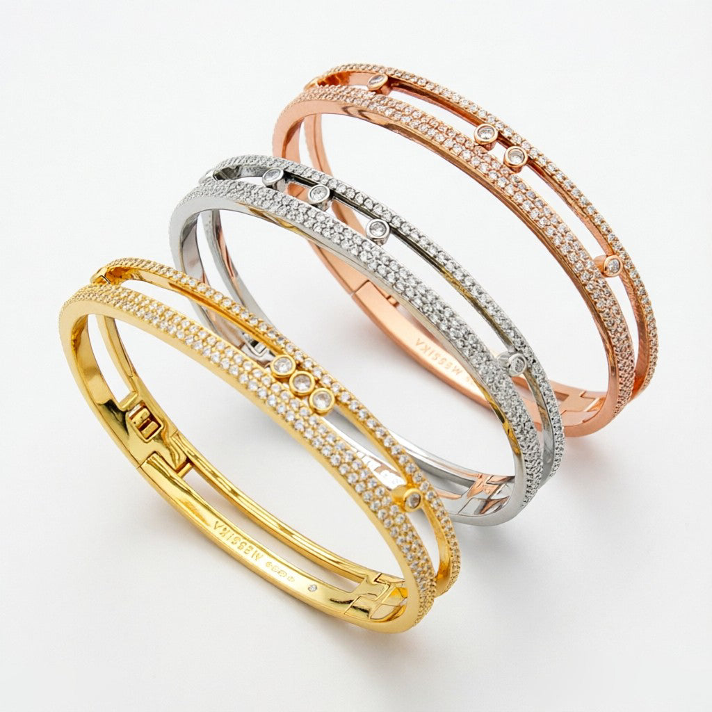 [Bling Jewelrys]ムーヴ ロマーヌ パヴェ バングル