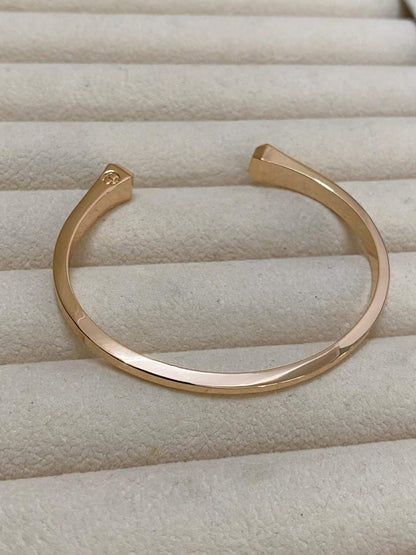 [Bling Jewelrys]CLOU DE FORGE SQUARE CONE STUDS OPEN CUFF ONE SIZE