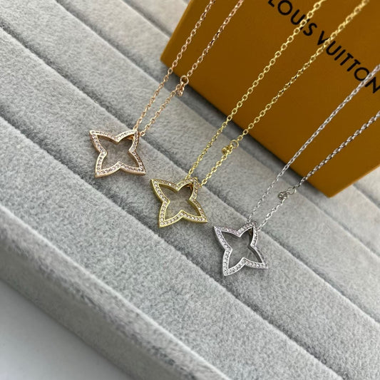 [Bling Jewelry] DURCHBROCHENE KLEEBLATT-HALSKETTE