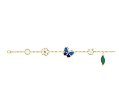 [Bling Jewelrys] LUCKY SPRING GOLD BLAUSTEIN WEISSES PERLMUTT ARMBAND