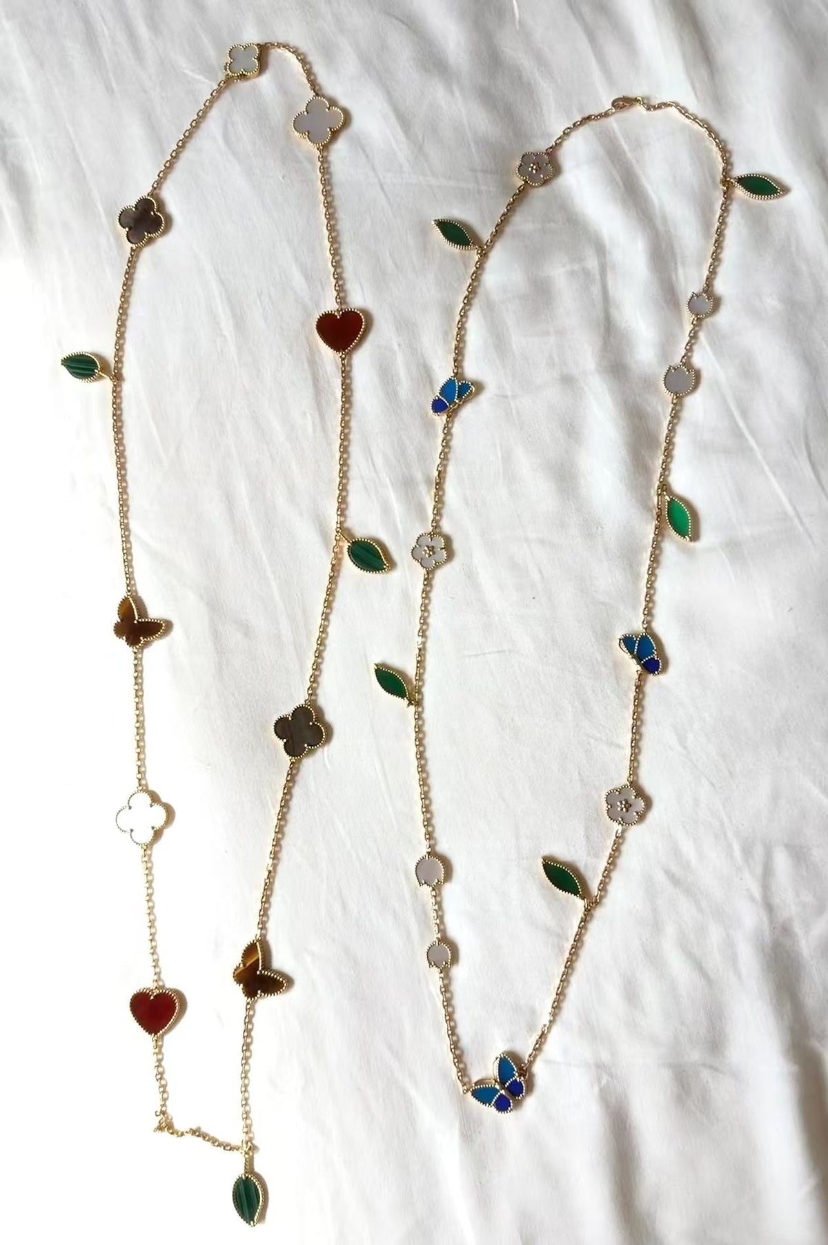 [Bling Jewelrys ]LUCKY SPRING GOLD  MOTIFS  NECKLACE