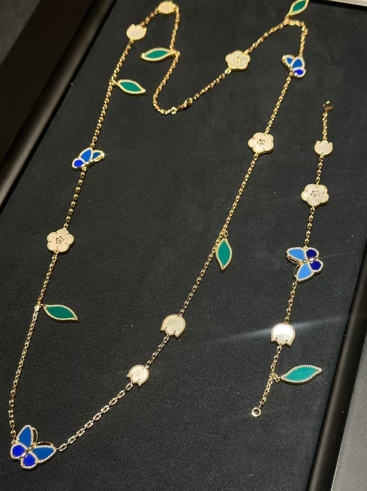 [Bling Jewelrys ]LUCKY SPRING GOLD  MOTIFS  NECKLACE