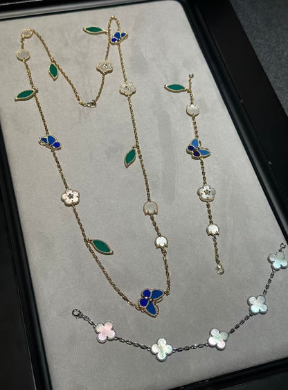 [Bling Jewelrys ]LUCKY SPRING GOLD  MOTIFS  NECKLACE