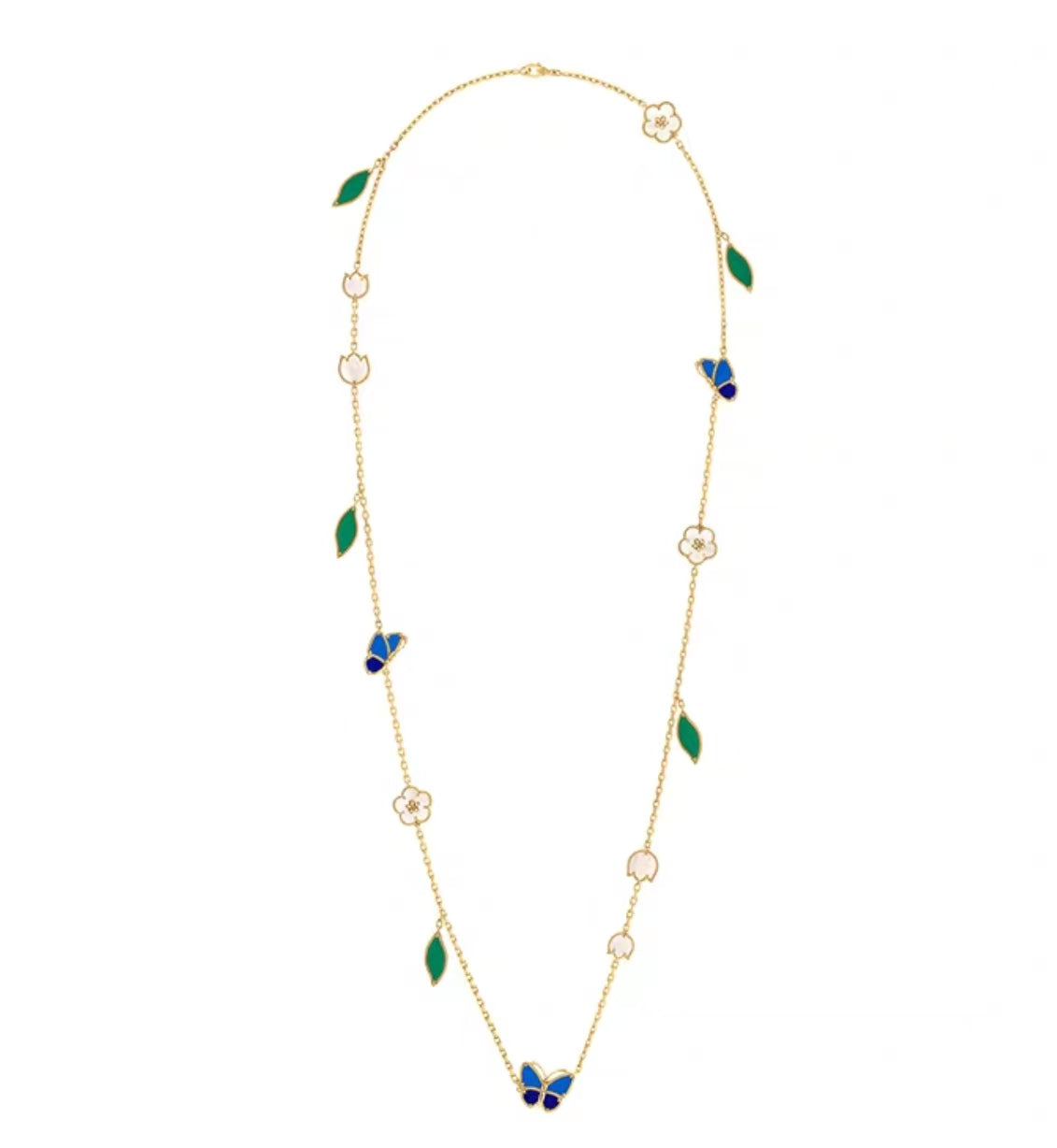 [Bling Jewelrys ]LUCKY SPRING GOLD  MOTIFS  NECKLACE