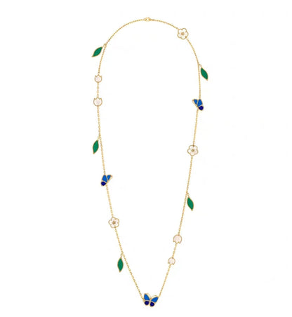 [Bling Jewelrys ]LUCKY SPRING GOLD  MOTIFS  NECKLACE