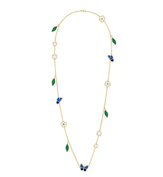 [Bling Jewelrys ]LUCKY SPRING GOLD  MOTIFS  NECKLACE