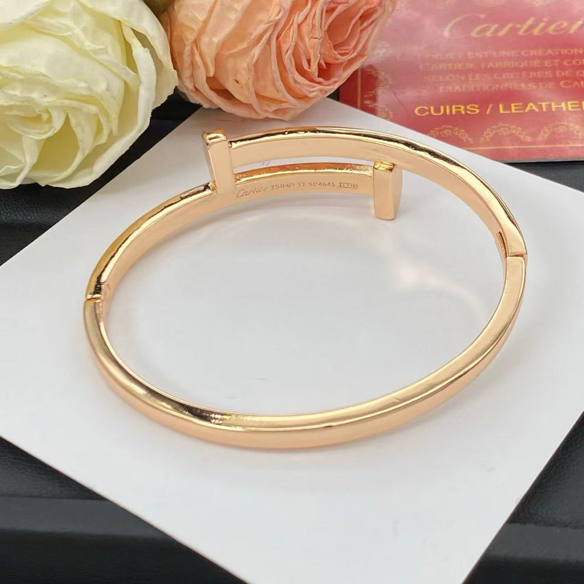 [Bling Jewelrys]NEW ROSE GOLD 6.1MM BRACELET