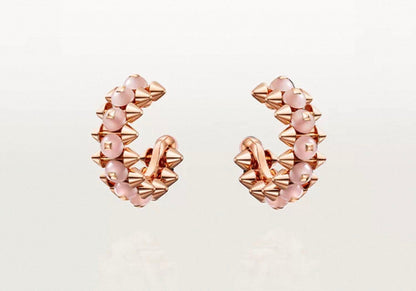 [Bling Jewelrys]CLASH COLLECTION AGATE CHALCEDONY STUD EARRINGS
