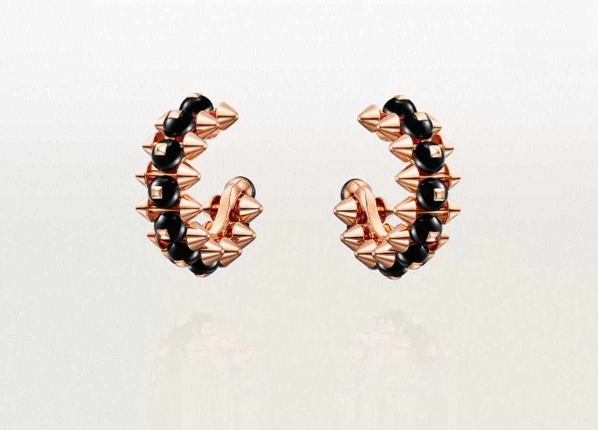[Bling Jewelrys]CLASH COLLECTION AGATE CHALCEDONY STUD EARRINGS