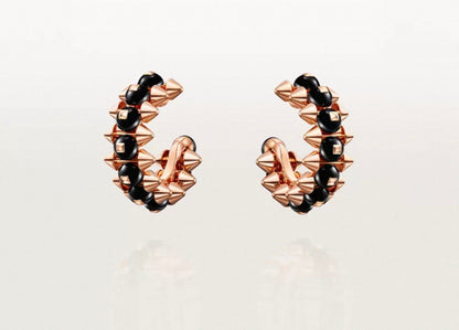 [Bling Jewelrys]CLASH COLLECTION AGATE CHALCEDONY STUD EARRINGS