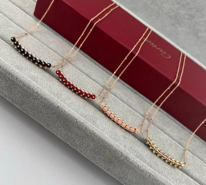 [Bling Jewelrys]CLASH COLLECTION AGATE CHALCEDONY STUD NECKLACE