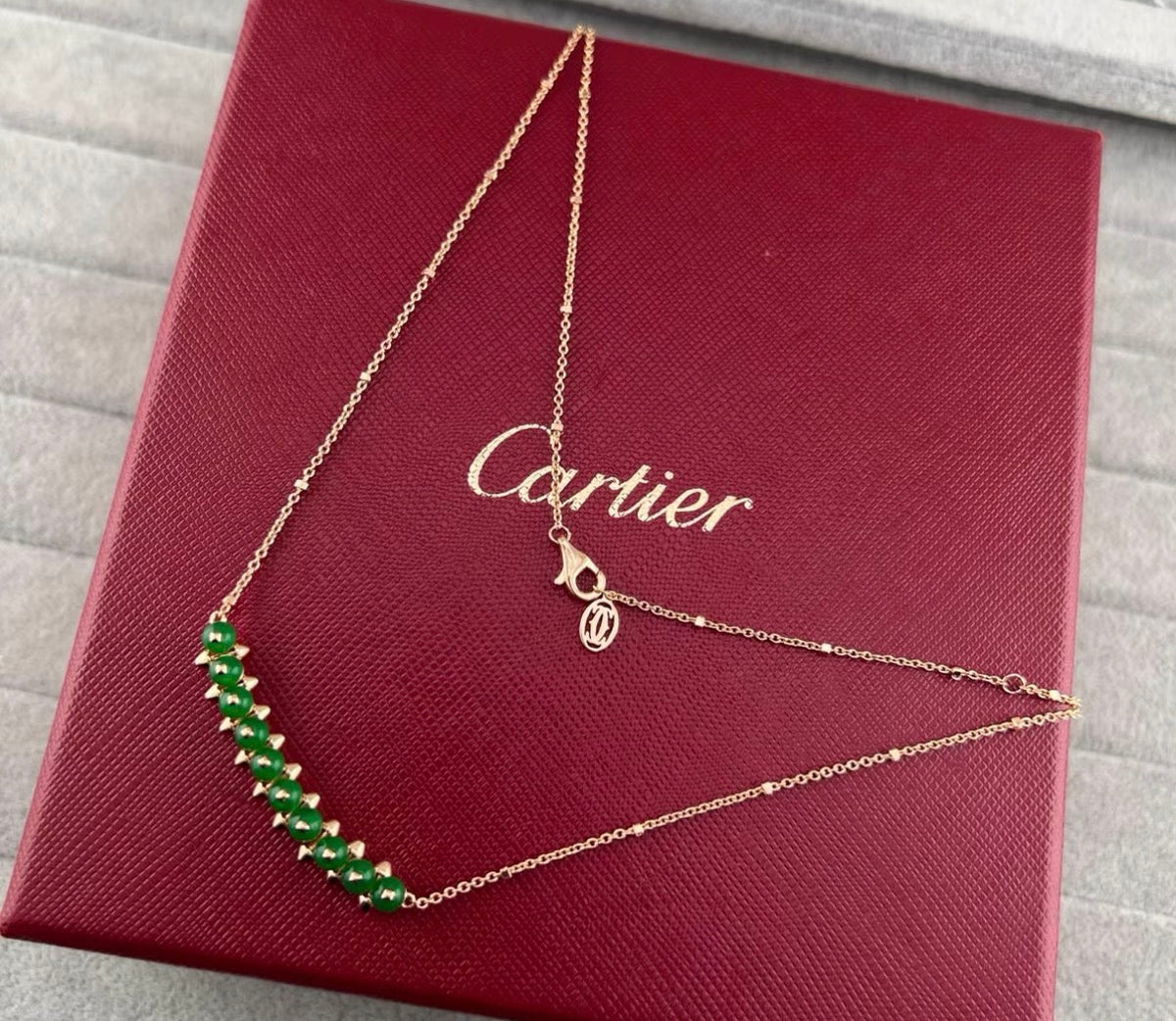 [Bling Jewelrys]CLASH KOLLEKTION ACHAT CHALCEDON STECKERHALSKETTE