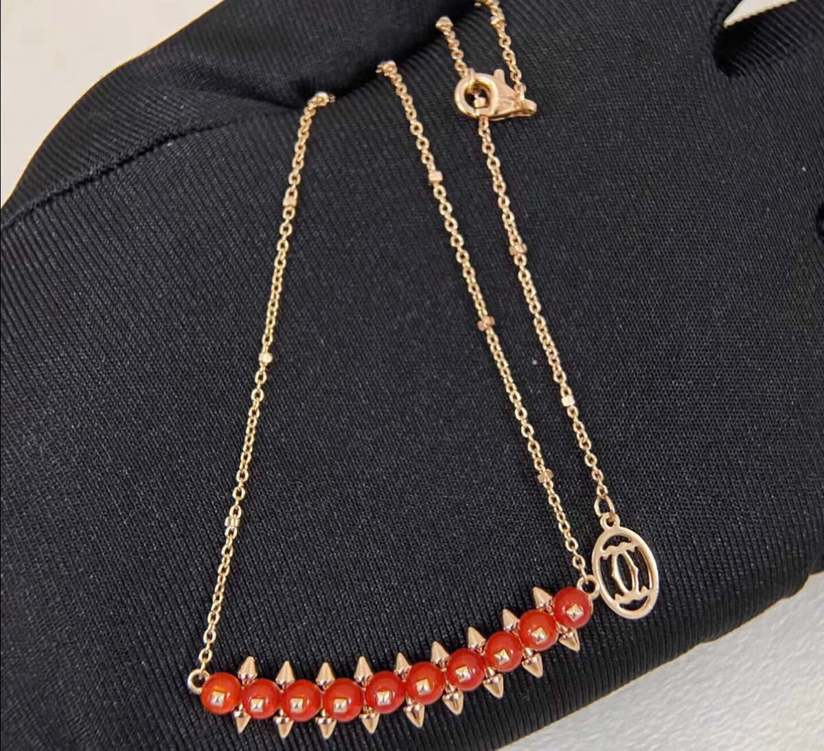 [Bling Jewelrys]CLASH KOLLEKTION ACHAT CHALCEDON STECKERHALSKETTE