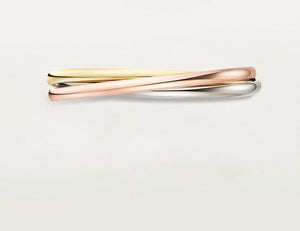 [Bling Jewelry] TRINITY KOLLEKTION KLASSISCHER DREIFARBIGER GOLD-DREIFACHREIFEN
