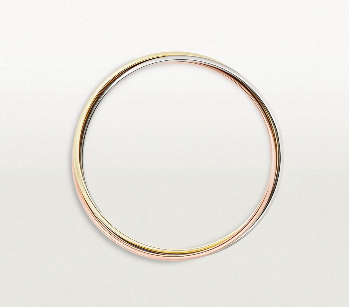 [Zalyn]TRINITY COLLECTION KLASSISCHER DREIFARBIGER GOLD-DREIFACHREIFEN