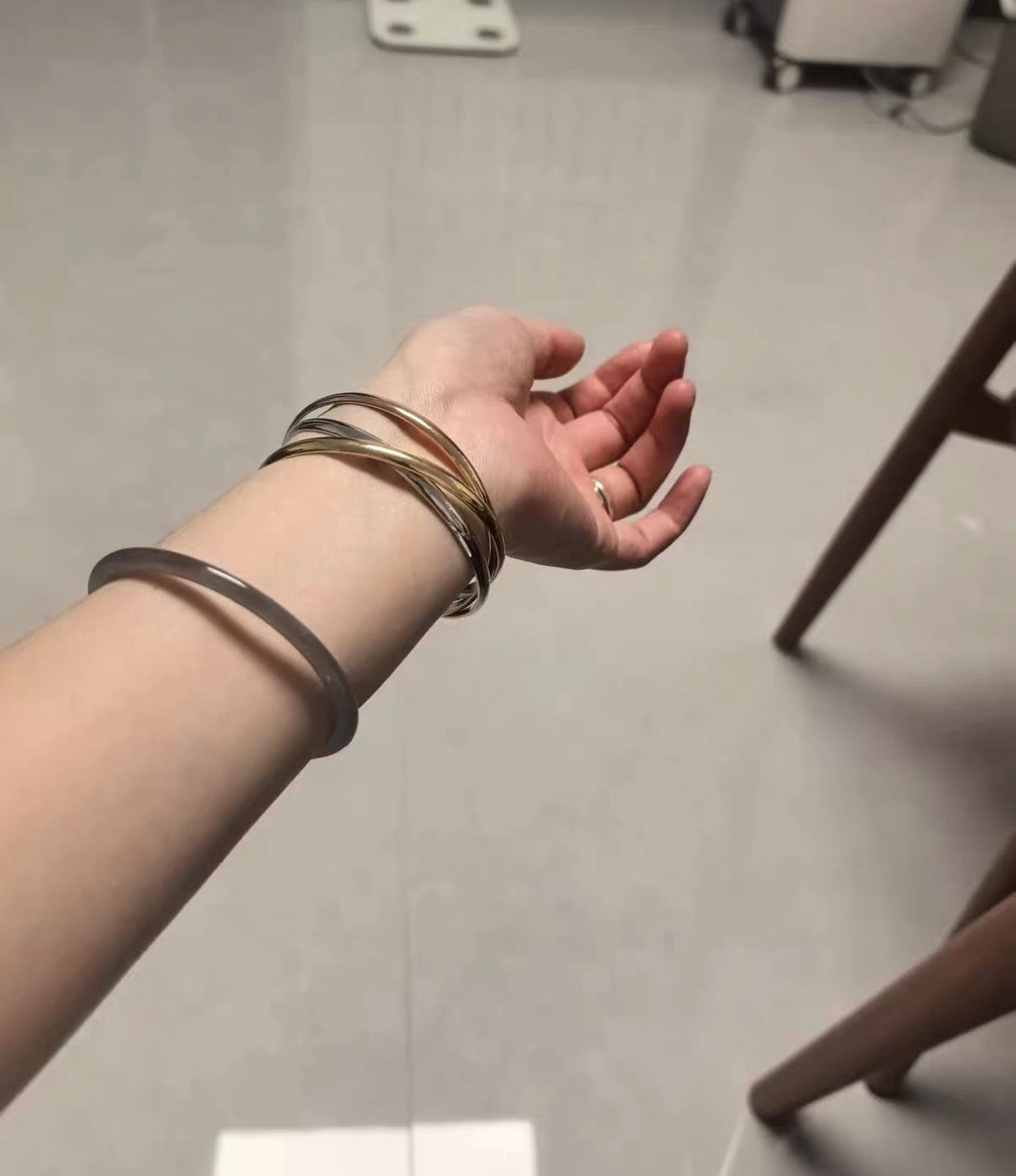 [Bling Jewelry] TRINITY KOLLEKTION KLASSISCHER DREIFARBIGER GOLD-DREIFACHREIFEN