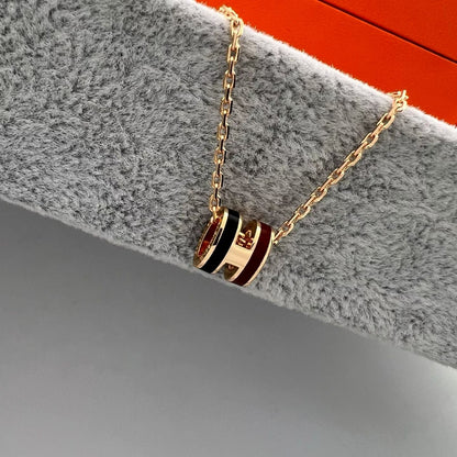 [Bling Jewelry] ミニ ツートンカラー H ペンダント ネックレス