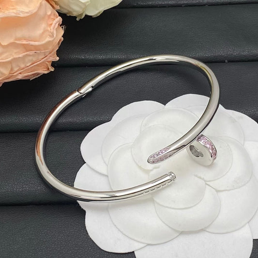 [Bling Jewelrys]FIRST RELEASE. NEW NAIL PINK DIAMOND BANGLE