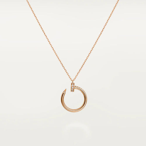 [Bling Jewelrys ]JUSTE NECKLACE PINK GOLD