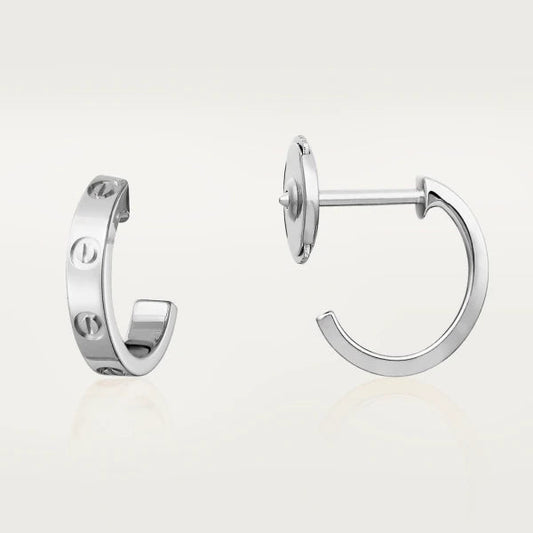 [Bling Jewelrys ]LOVE EARRINGS 2.65MM SILVER