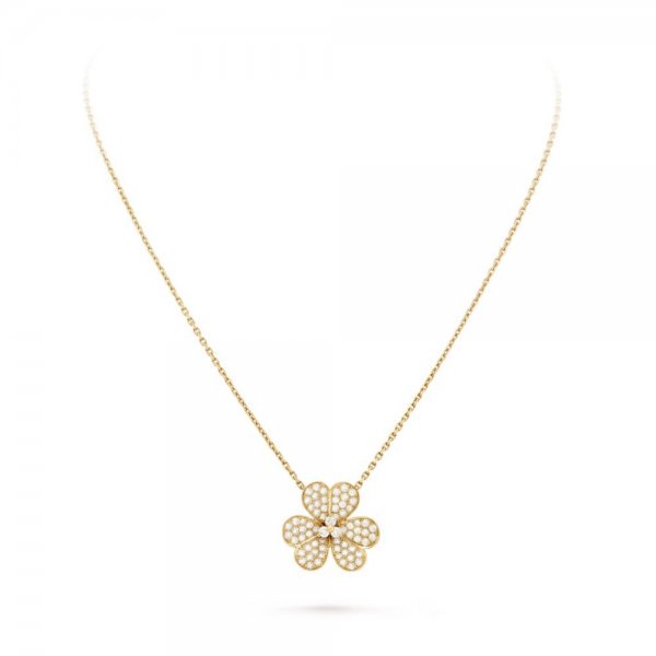 [Bling Jewelrys ]BLUMEN-DIAMANT-HALSKETTE