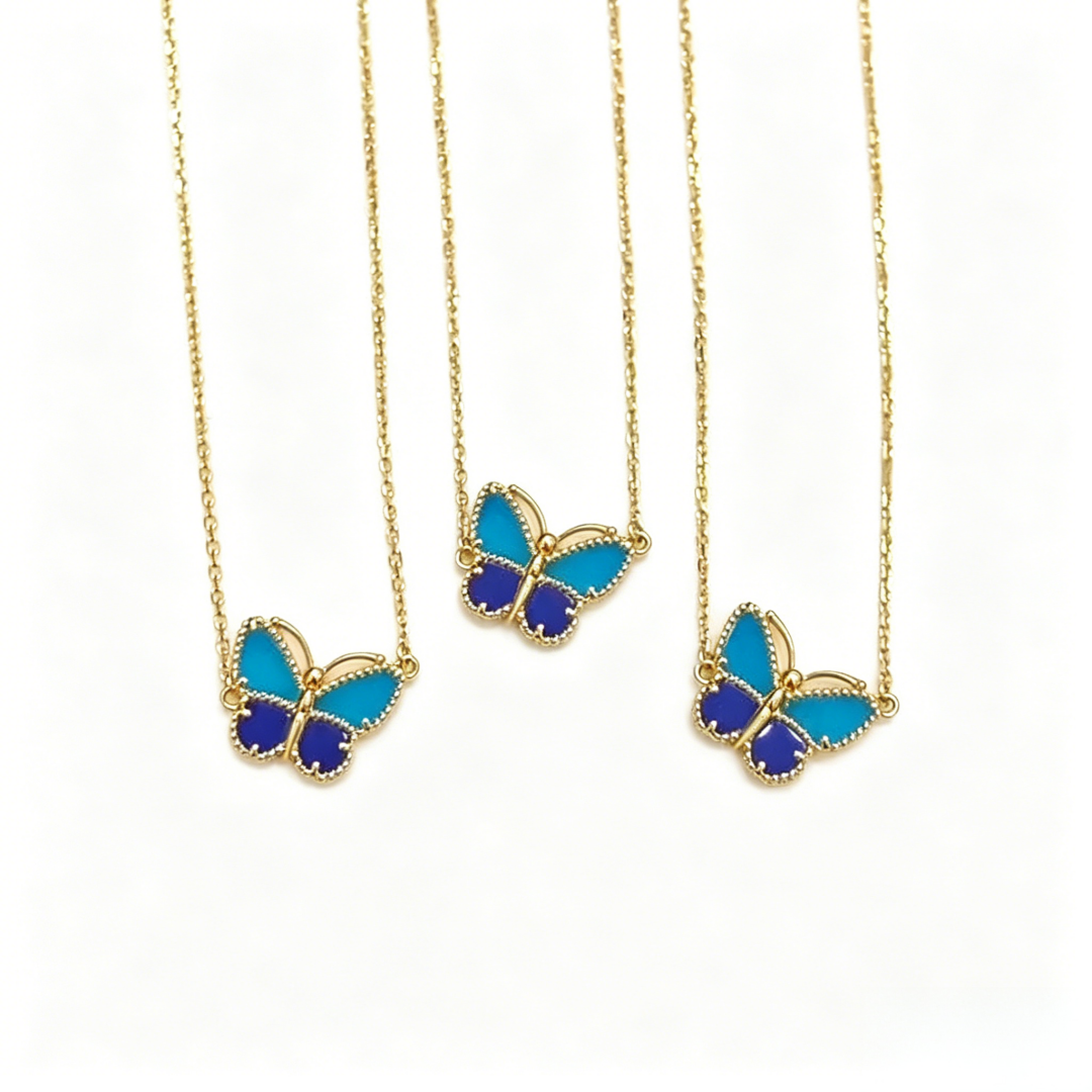 [Bling Jewelrys] 2026 NEW LUCKY BUTTERFLY 1 MOTIFS NECKLACE