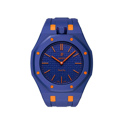 [Bling Jewelrys]Royal Oak Pop Exclusive Bioceramic Case & Silicone Strap Mix Color