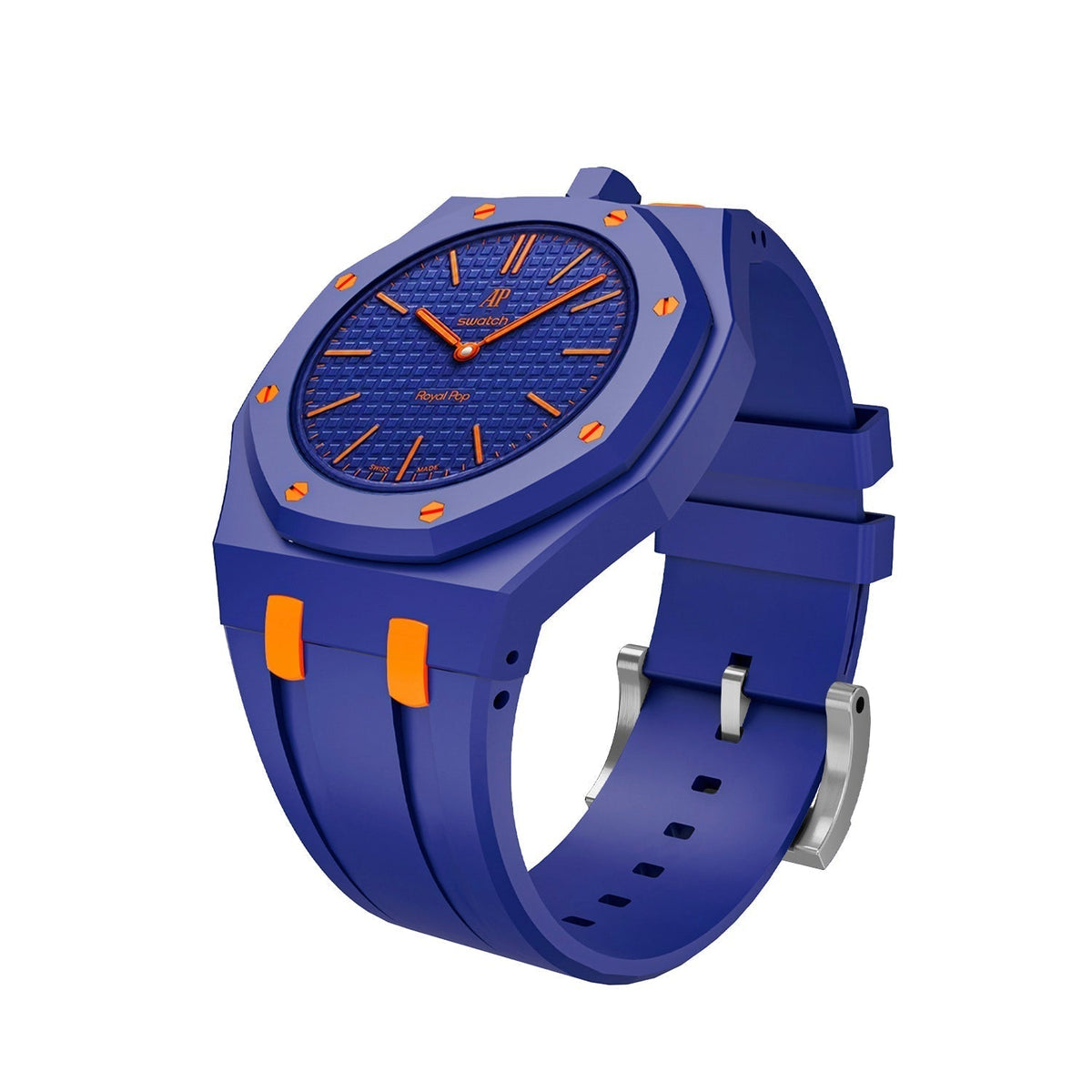 [Bling Jewelrys]Royal Oak Pop Exclusive Bioceramic Case & Silicone Strap Mix Color