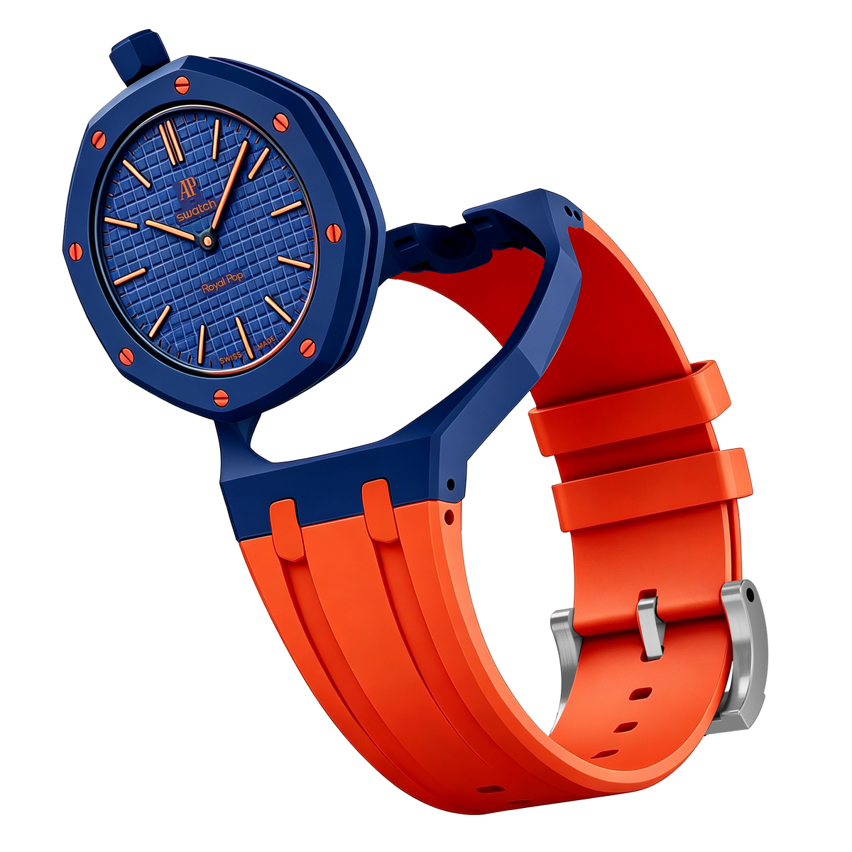 [Bling Jewelrys]Royal Oak Pop Exclusive Bioceramic Case & Silicone Strap Mix Color
