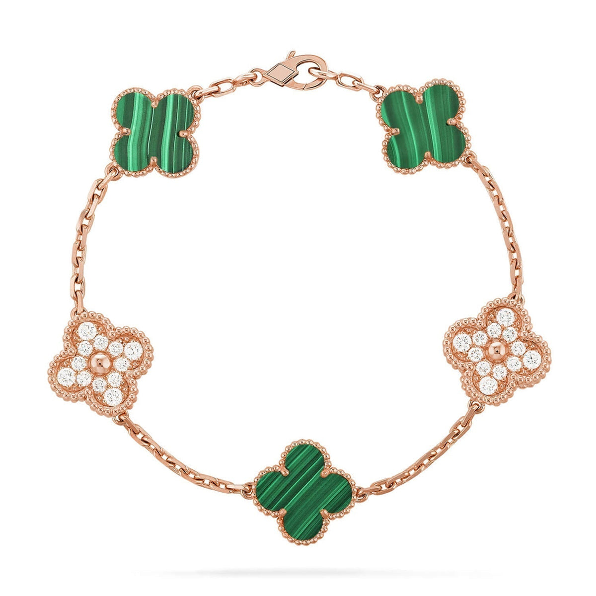{
  "Bling Jewelrys ": "Bling Jewelrys ",
  "CLOVER  5 MOTIF MALACHITE BRACELET COLLECTION": "KLEEBLATT 5-MOTIV MALACHIT-ARMBAND KOLLEKTION"
}