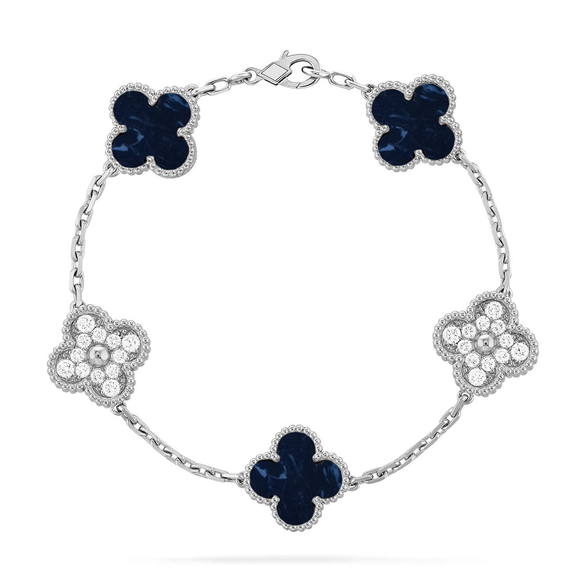 [Bling Jewelrys ]CLOVER 5 MOTIF PIETERSITE BRACELET COLLECTION