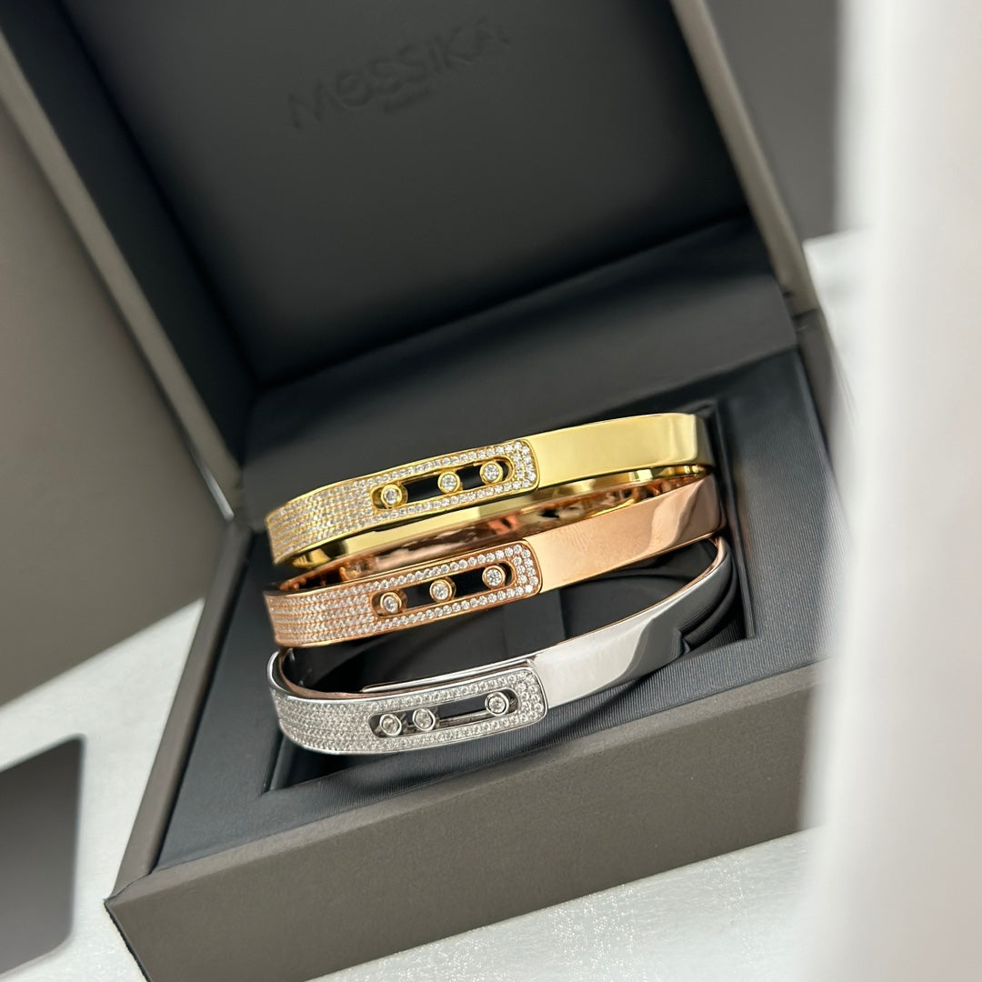 [Bling Jewelry] Move Noa Roségold Pavé-Diamant-Armreif