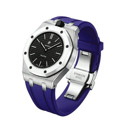 [Bling Jewelrys]Royal Oak Pop Exclusive Steel Case & Silicone Strap With Cradle