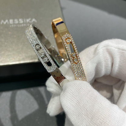 [Bling Jewelry] Move Noa Roségold Pavé-Diamant-Armreif