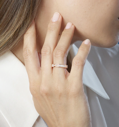 [Bling Jewelrys ]ALLIANCE LIENS VIDENCE PAVED DIAMOND 4MM RING