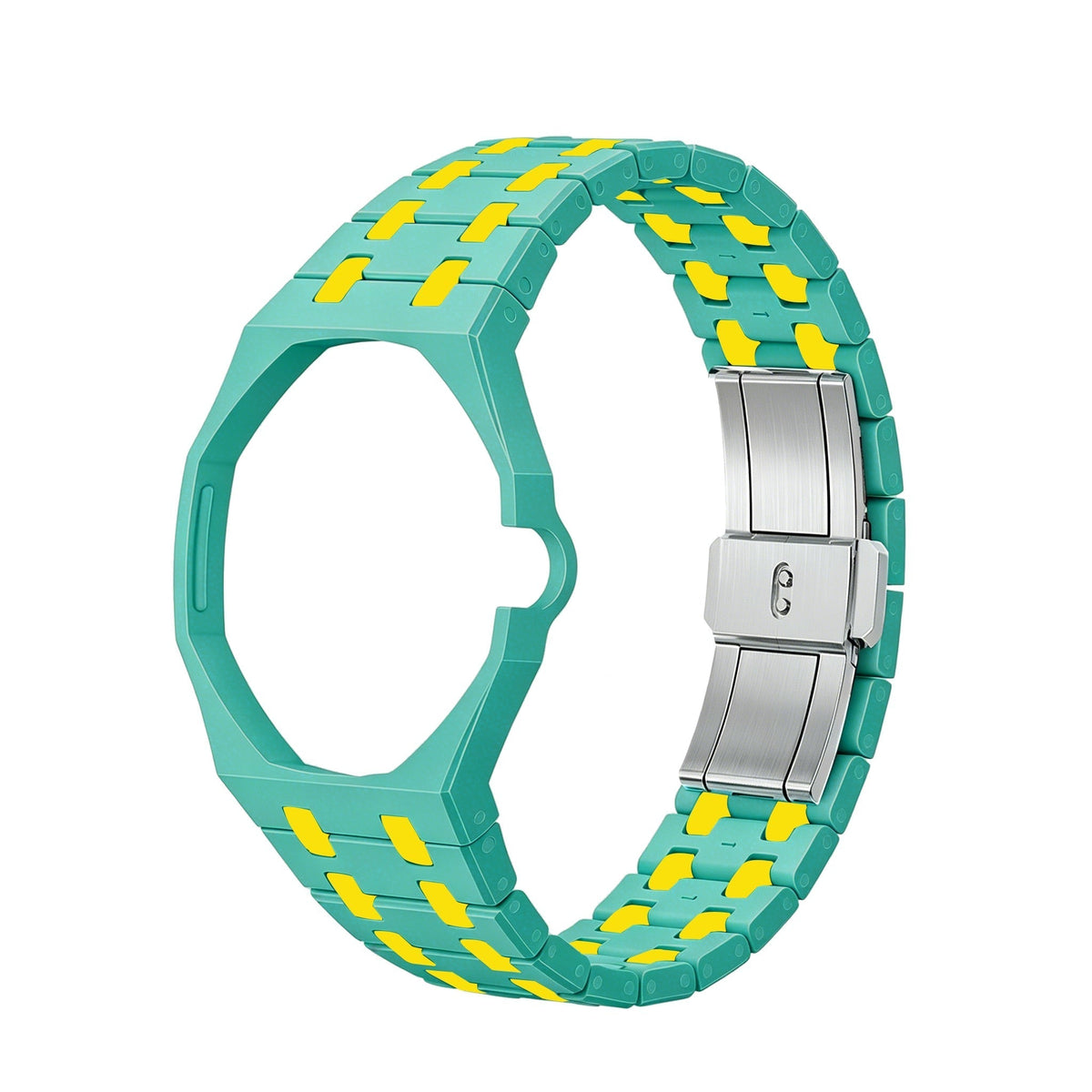 [Bling Jewelrys]Royal Oak Pop Exklusives Biokeramik-Gehäuse & Biokeramik-Armband in Mischfarbe