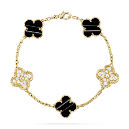 [Bling Jewelrys] KOLLEKTION: CLOVER 5 MOTIV ARMBAND MIT PULSAR- STEIN