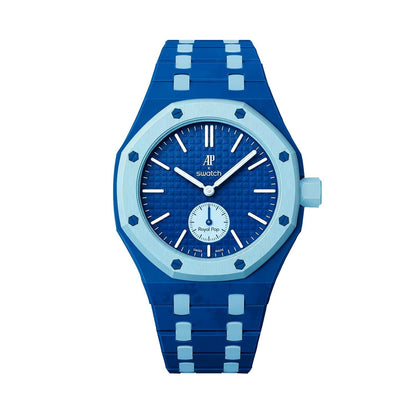 [Bling Jewelrys]Royal Oak Pop Exklusives Biokeramik-Gehäuse & Biokeramik-Armband in Mischfarbe