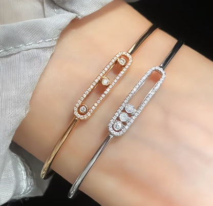 {
  "[Bling Jewelrys]Move Pavé Diamond Bangle Bracelet M"
}