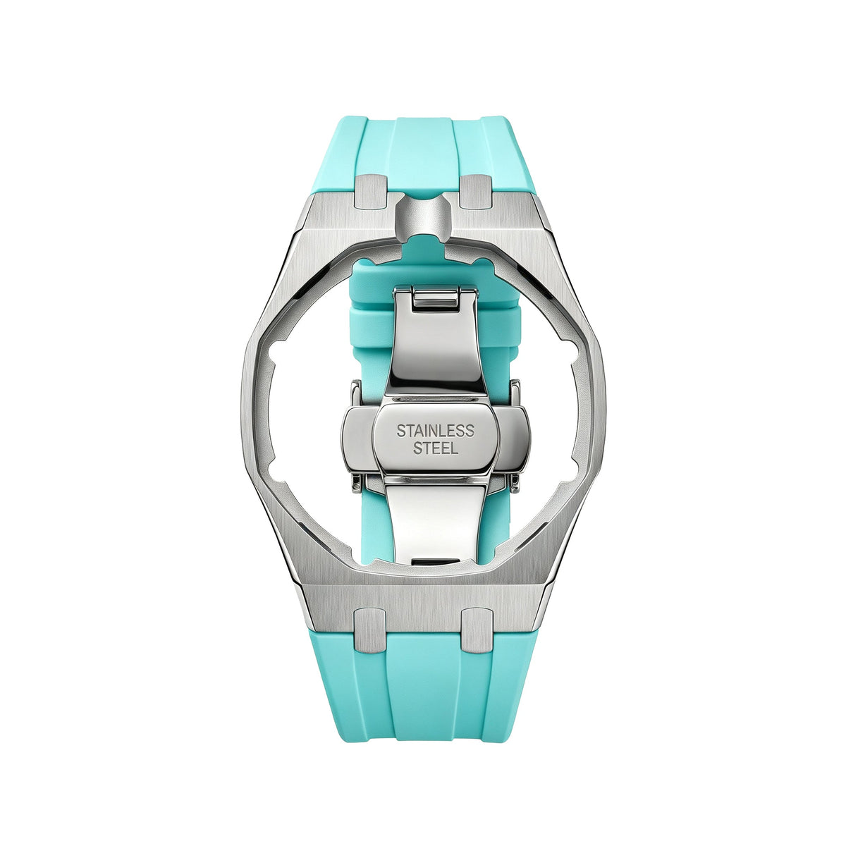 [Bling Jewelrys]Royal Oak Pop Exclusive Steel Case & Silicone Strap With Cradle