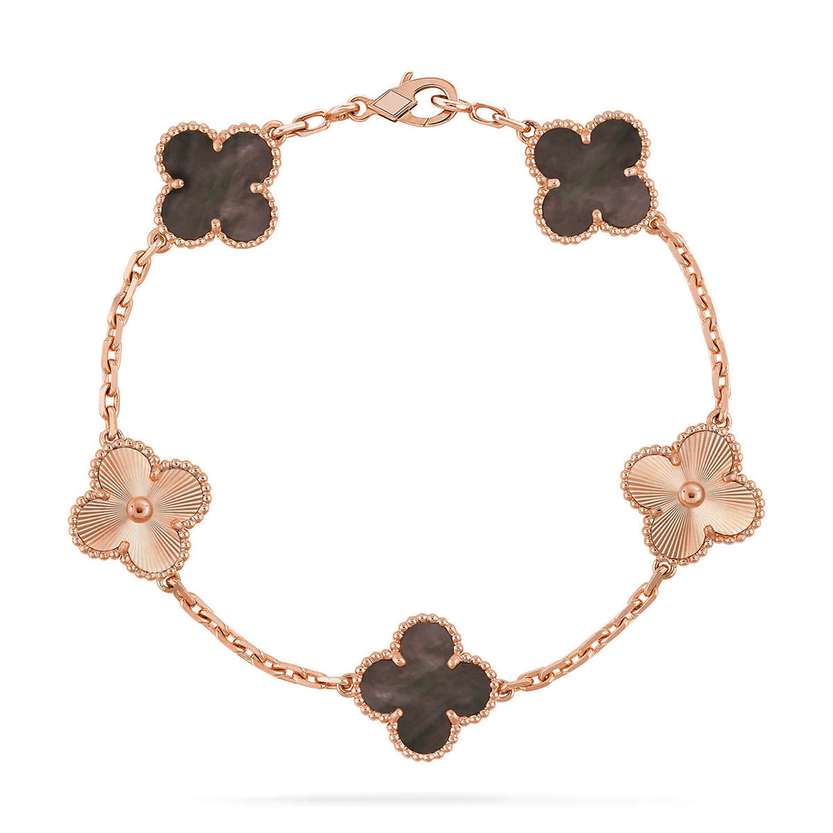 {
  "Bling Jewelrys": "Bling Jewelry",
  "CLOVER 5 MOTIF GRAY MOP BRACELET COLLECTION": "KLEEBLATT 5-MOTIV GRAU PERLMUTT ARMBAND KOLLEKTION"
}