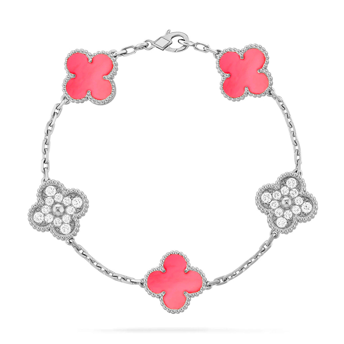 {
  "Bling Jewelrys": "ブリングジュエリー",
  "CLOVER 5 MOTIFS": "クローバー 5モチーフ",
  "PINK MOP BRACELET COLLECTION": "ピンクMOPブレスレットコレクション"
}