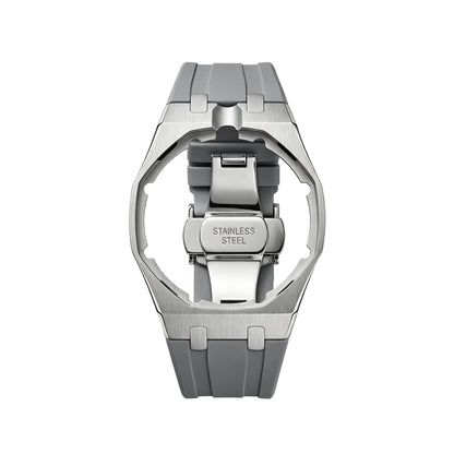 [Bling Jewelrys]Royal Oak Pop Exclusive Steel Case & Silicone Strap With Cradle