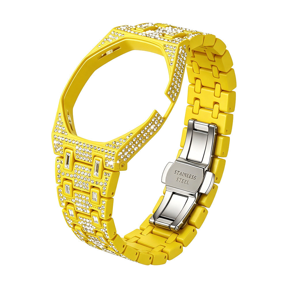 [Bling Jewelrys]Royal Oak Pop Exclusive Bioceramic Case & Bioceramic Strap Full Diamond