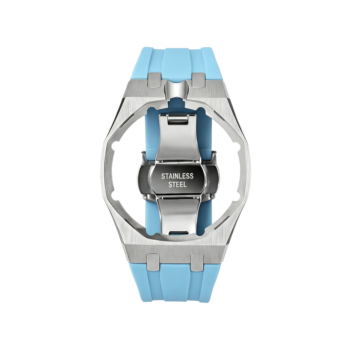 [Bling Jewelrys]Royal Oak Pop Exclusive Steel Case & Silicone Strap With Cradle