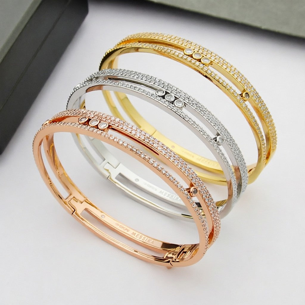 [Bling Jewelrys]ムーヴ ロマーヌ パヴェ バングル