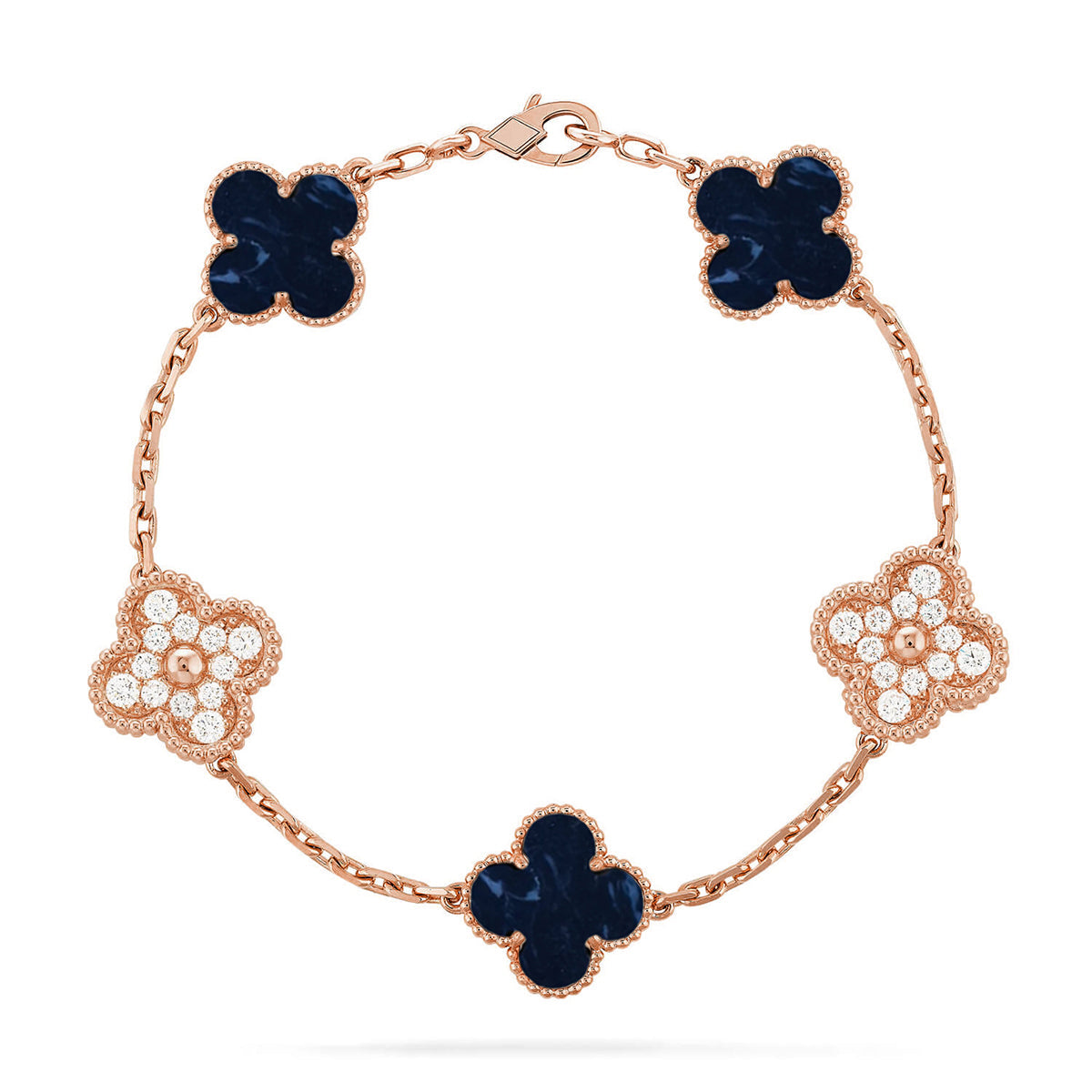 [Bling Jewelrys ]CLOVER 5 MOTIF PIETERSITE BRACELET COLLECTION