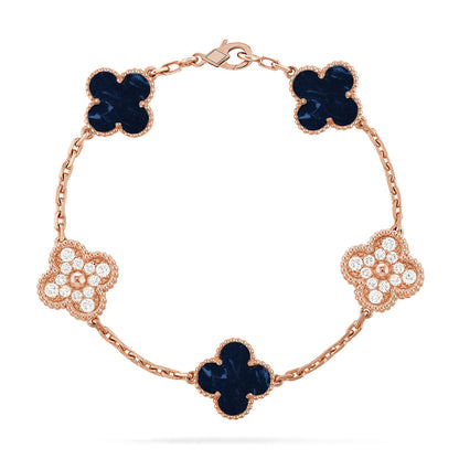 [Bling Jewelrys ]CLOVER 5 MOTIF PIETERSITE BRACELET COLLECTION
